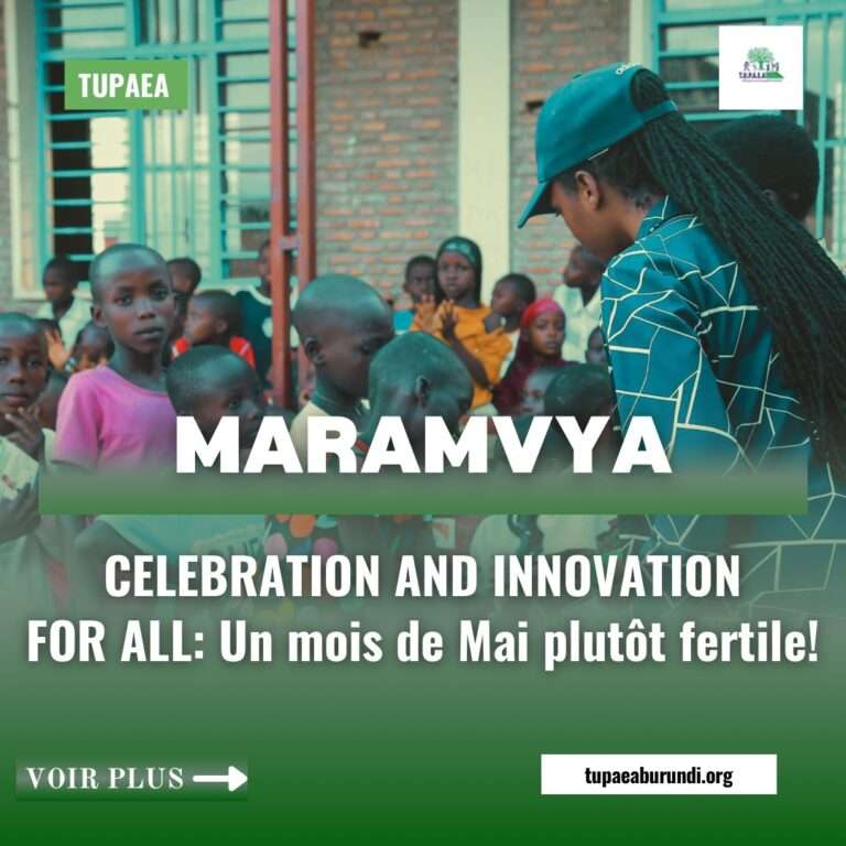 MARAMVYA : CELEBRATION AND INNOVATION FOR ALL; Un mois de Mai plutôt fertile !