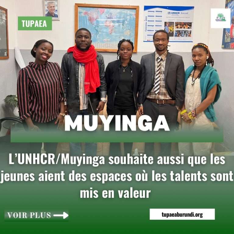 L’UNHCR souhaite aussi que les jeunes dans les camps de réfugiés  aient des espaces où les talents sont mis en valeur